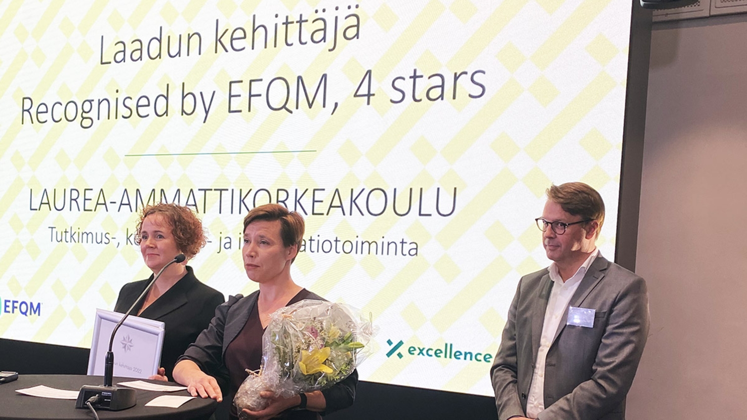 Laurea received EFQM quality award