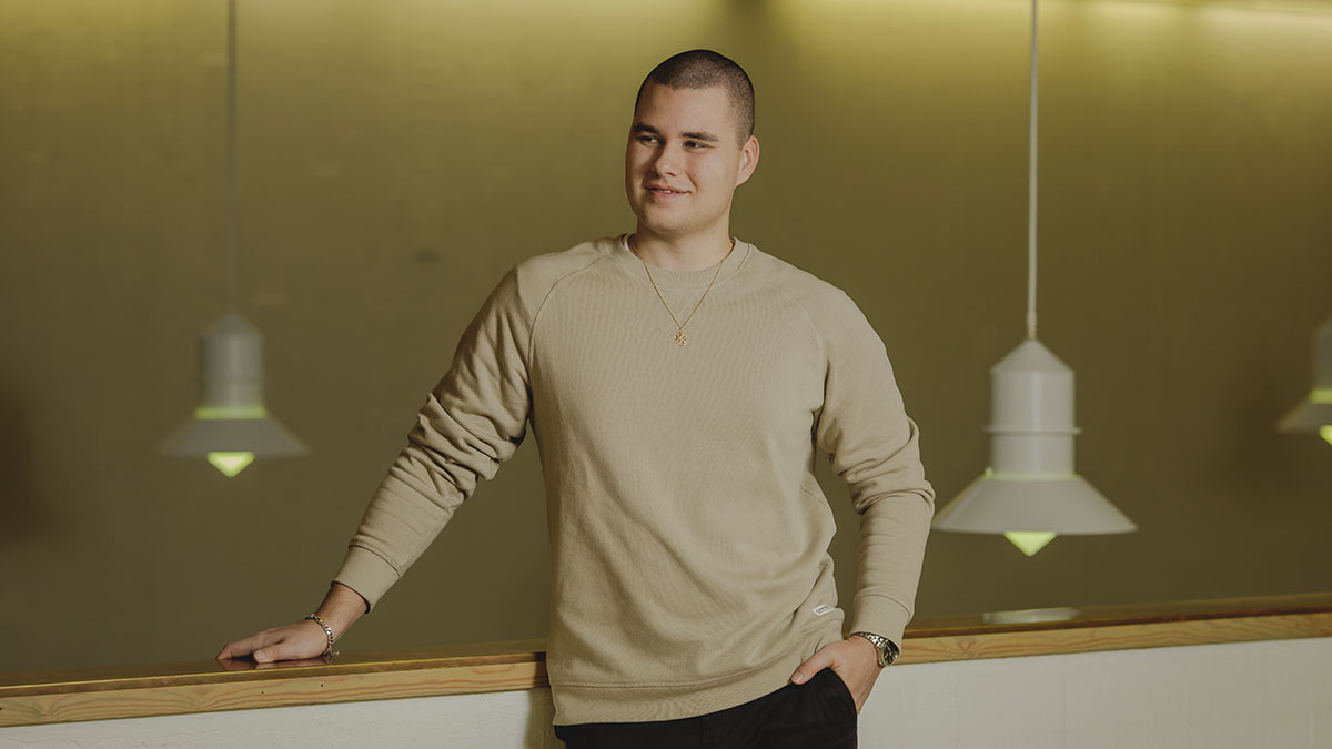 Business Management -koulutuksen opiskelija Lucas Laakso