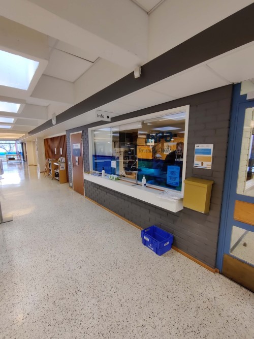 Information point at the Hyvinkää campus