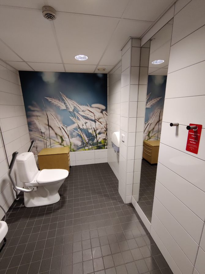 Leppävaara ground floor accessible toilet