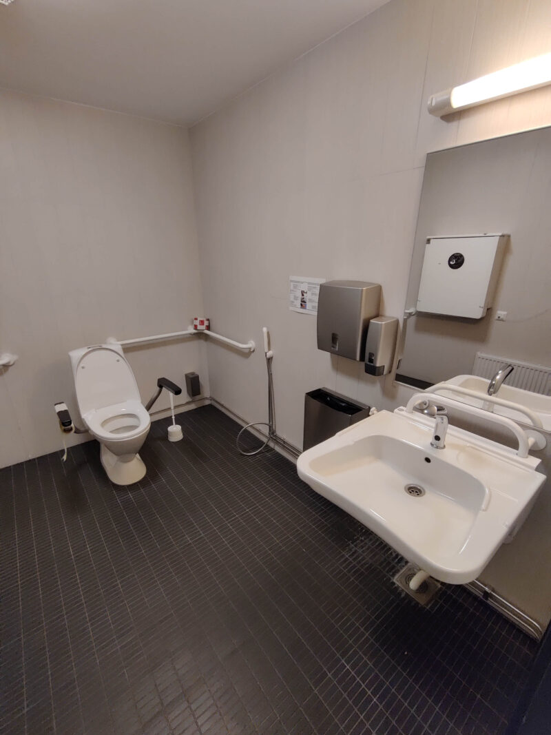 Porvoo campus accessible toilet on the 1st floor
