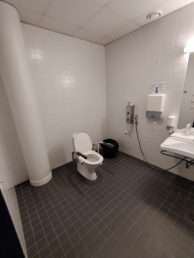 Tikkurila campus accessible restroom, 2nd floor