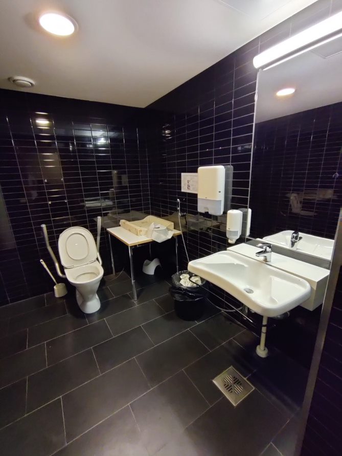 Tikkurila campus accessible restroom, 1st floor