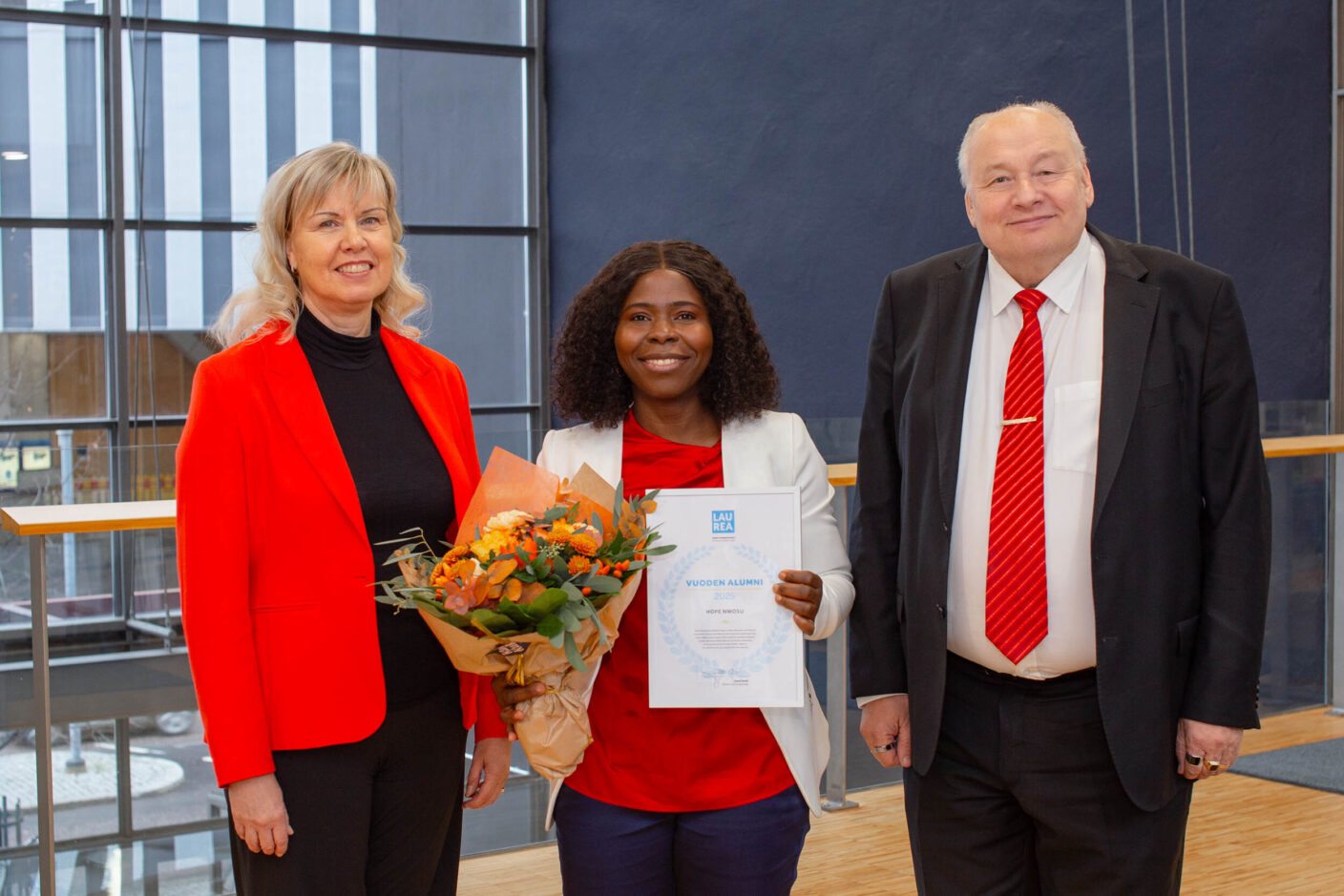 Katri Ojasalo, Hope Nwosu, Jouni Koski